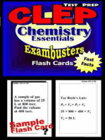 CLEP Chemistry Test Prep Review--Exambusters Flash Cards: CLEP Exam Study Guide