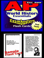 AP World History Test Prep Review--Exambusters Flash Cards: AP Exam Study Guide