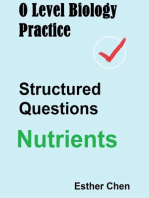 O Level Biology Practice Structured Questions Nutrients