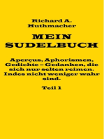 Mein Sudelbuch, Teil 1: Aperçus, Aphorismen, Gedichte – Gedanken, die sich nur selten reimen. Indes nicht weniger wahr sind.