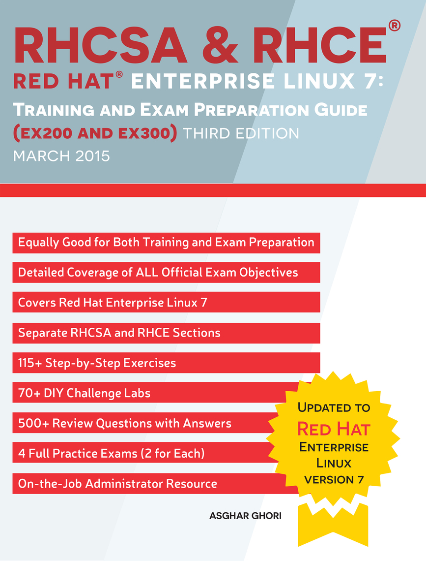 Read Rhcsa Rhce Red Hat Enterprise Linux 7 Training And Exam Preparation Guide Ex200 And Ex300 Third Edition Online By Asghar Ghori Books