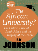 Tafelberg Short: The African University?: The critical case of South Africa and the tragedy at the UKZN