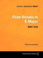 Johann Sebastian Bach - Flute Sonata in E Major - Bwv 1035 - A Score for the Flute