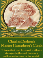 Master Humphrey's Clock: “I hope that real love and truth are stronger in the end than any evil or misfortune in the world.”