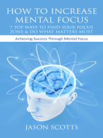How To Increase Mental Focus