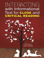 Interacting with Informational Text for Close and Critical Reading