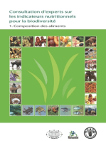Consultation d’experts sur les indicateurs nutritionnels pour la biodiversité