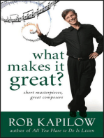 What Makes It Great: Short Masterpieces, Great Composers