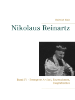 Nikolaus Reinartz: Band IV - Bezogene Artikel, Rezensionen, Biografisches