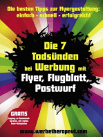 Die 7 Todsünden bei Werbung mit Flyer, Flugblatt, Postwurf: Die besten Tipps zur Flyergestaltung: einfach – schnell – erfolgreich!