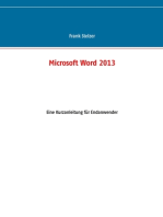 Microsoft Word 2013: Eine Kurzanleitung für Endanwender