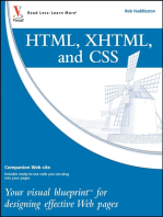 HTML, XHTML, and CSS