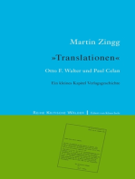 Translationen: Otto. F. Walter und Paul Celan – Ein kleines Kapitel Verlagsgeschichte