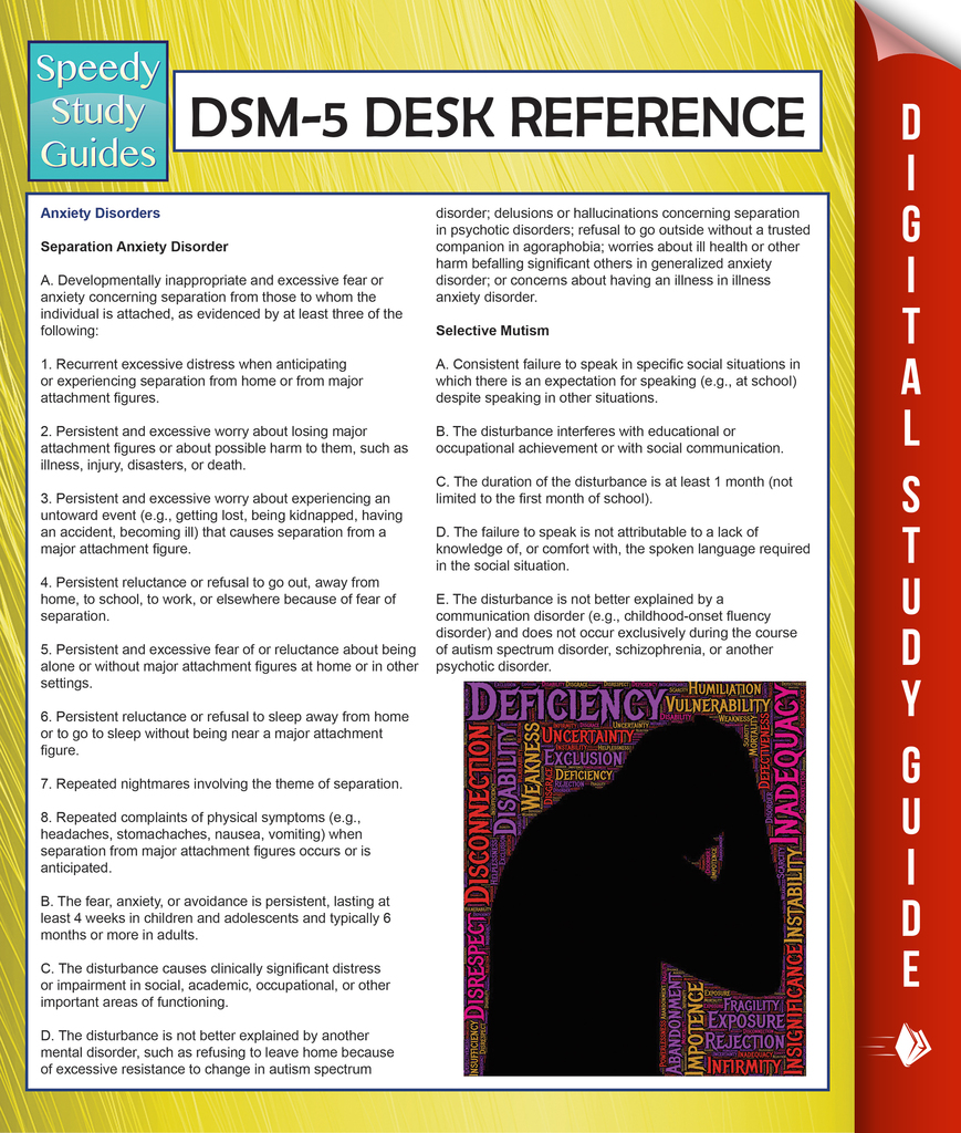Read DSM5 Desk Reference (Speedy Study Guides) Online by