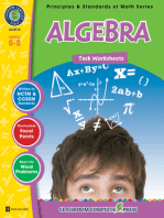 Algebra - Task Sheets Gr. 6-8