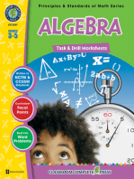 Algebra - Task & Drill Sheets Gr. 3-5