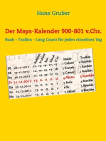Der Maya-Kalender 900-801 v.Chr.: Haab - Tzolkin - Long Count für jeden einzelnen Tag