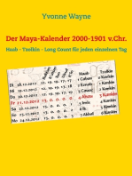 Der Maya-Kalender 2000-1901 v.Chr.: Haab - Tzolkin - Long Count für jeden einzelnen Tag