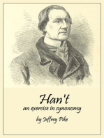 Han't, An Exercise In Synonomy