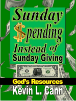 Sunday Spending Instead of Sunday Giving