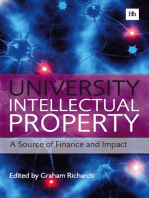 University Intellectual Property: A Source of Finance and Impact