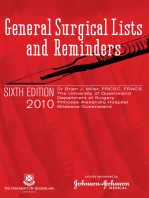 General Surgical Lists and Reminders