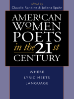 American Women Poets in the 21st Century: Where Lyric Meets Language