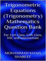 Trigonometric Equations (Trigonometry) Mathematics Question Bank