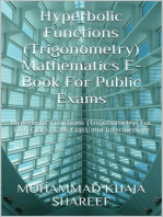 Hyperbolic Functions (Trigonometry) Mathematics E-Book For Public Exams