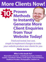 More Clients Now! 10 Proven Methods To Instantly Generate More Enquiries From Your Website Today