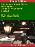 Christmas Sheet Music For Organ Piano & Keyboard Book 3