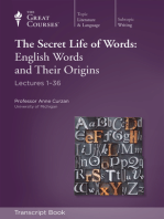 The Secret Life of Words: English Words and Their Origins (Transcript)