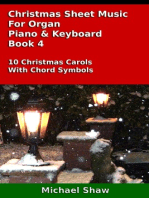 Christmas Sheet Music For Organ Piano & Keyboard Book 4