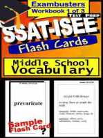 SSAT-ISEE Test Prep Essential Vocabulary Review--Exambusters Flash Cards--Workbook 1 of 3: SSAT Exam Study Guide