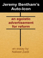 Jeremy Bentham's Auto-Icon: an egoistic advertisement for reform