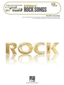 Anthology of Rock Songs - Gold Edition (Songbook): E-Z Play Today #341