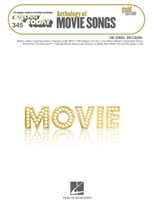 Anthology of Movie Songs - Gold Edition (Songbook): E-Z Play Today #345