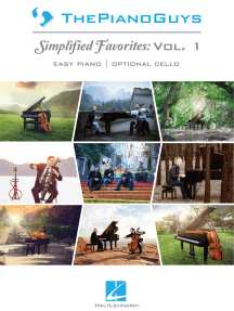 The Piano Guys -¦Simplified Favorites, Vol. 1: Easy Piano Arrangements with Optional Cello Parts