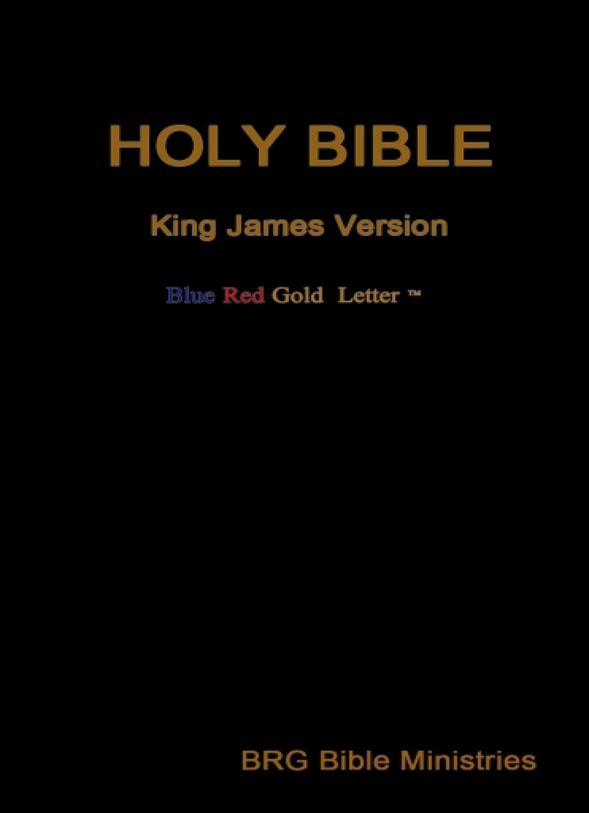 Holy Bible. Blue, Red and Gold Letter by BRG Bible Ministries - Book ...
