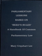 Parliamentary Lessons