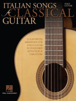 Italian Songs for Classical Guitar: Standard Notation & Tab