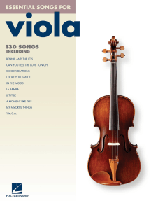 Essential Songs for Viola