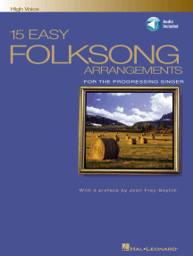 15 Easy Folksong Arrangements: High Voice Introduction by Joan Frey Boytim