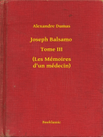 Joseph Balsamo - Tome III - (Les Mémoires d'un médecin)