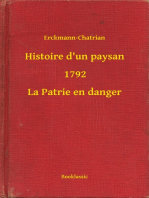 Histoire d'un paysan - 1792 - La Patrie en danger
