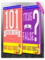 What Alice Forgot - 101 Amazing Facts & True or False?: GWhizBooks.com