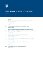 Yale Law Journal: Volume 124, Number 8 - June 2015