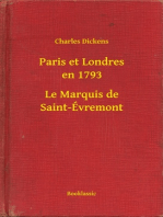 Paris et Londres en 1793 - Le Marquis de Saint-Évremont