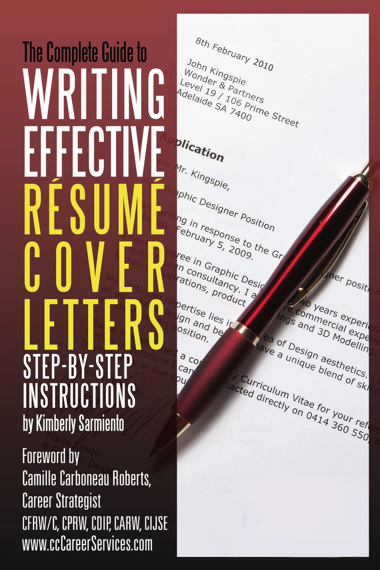 books on resume writing and cover letter