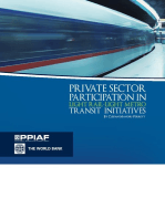 Private Sector Participation in Light Rail/Light Metro Transit Initiatives